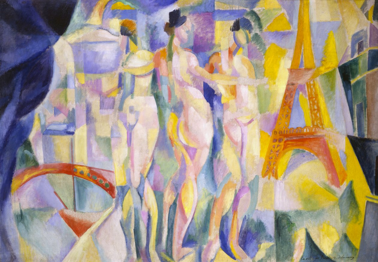 Město Paříž, asi 1911 (olej na plátně) od Robert Delaunay