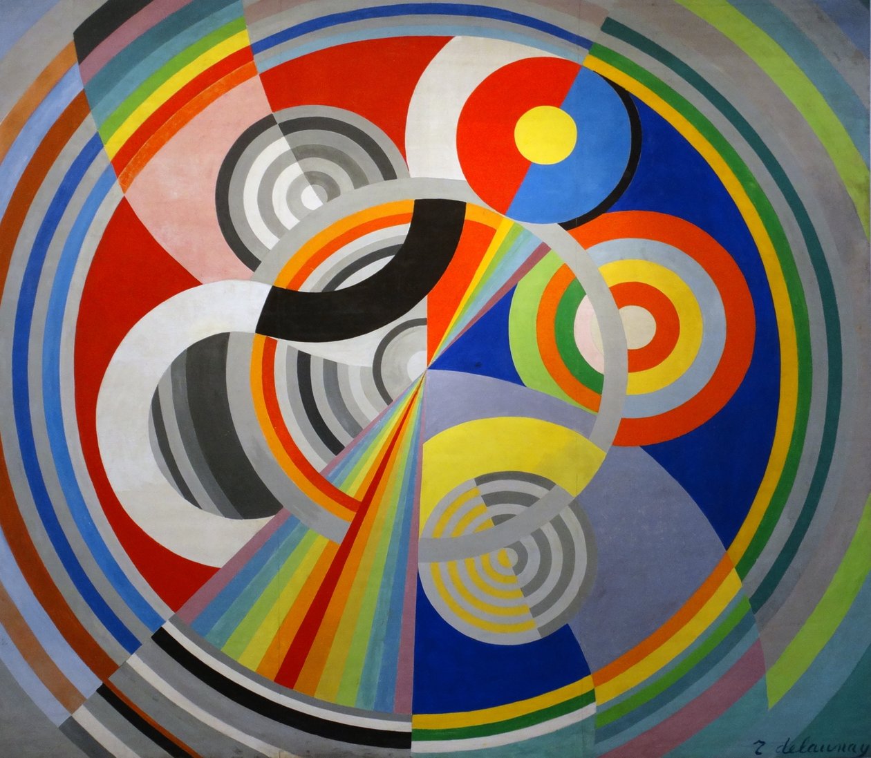 Rythme No 1, dekorace pro Salon des Tuileries od Robert Delaunay