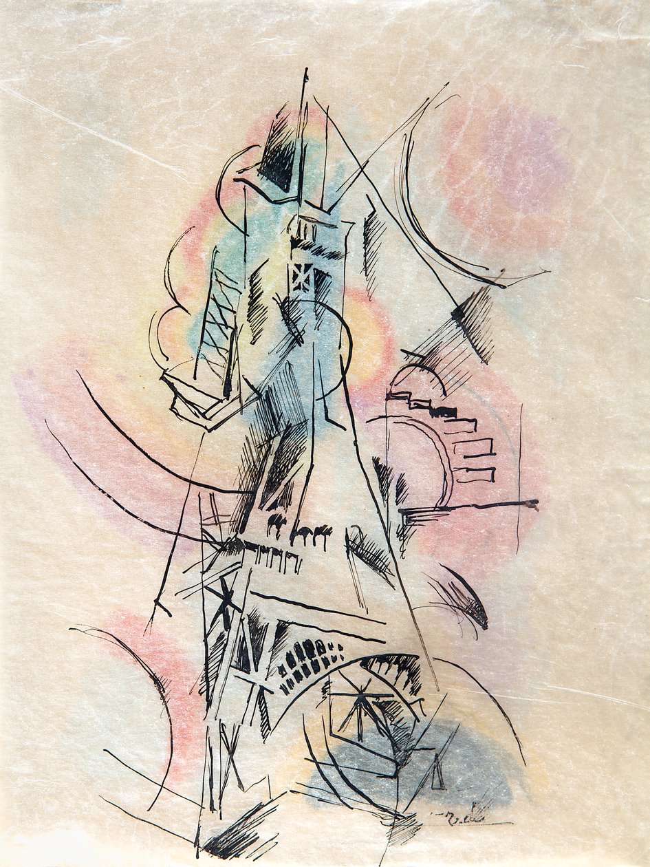 Studie pro La Tour Eiffel, c. 1911. od Robert Delaunay