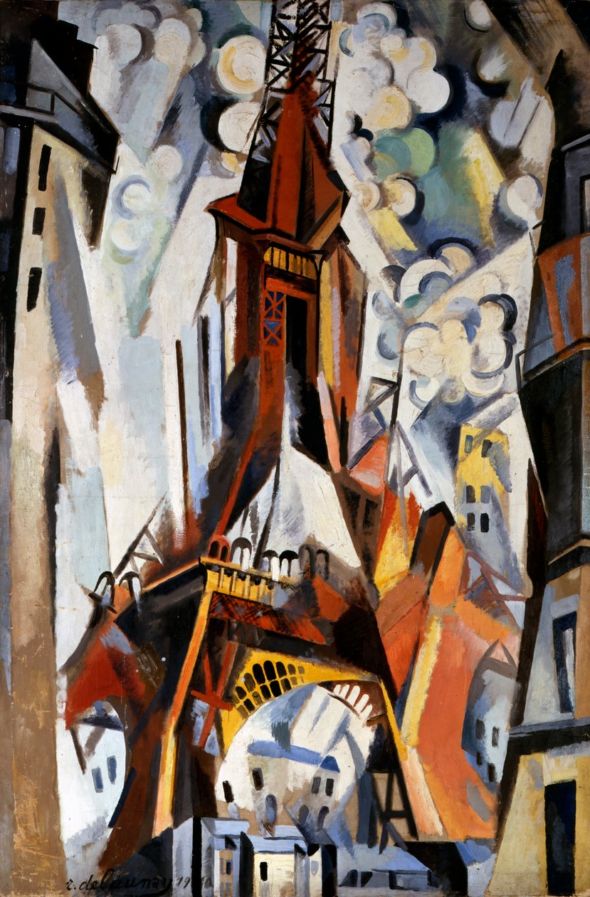 Eiffelova věž, 1910-1911 od Robert Delaunay