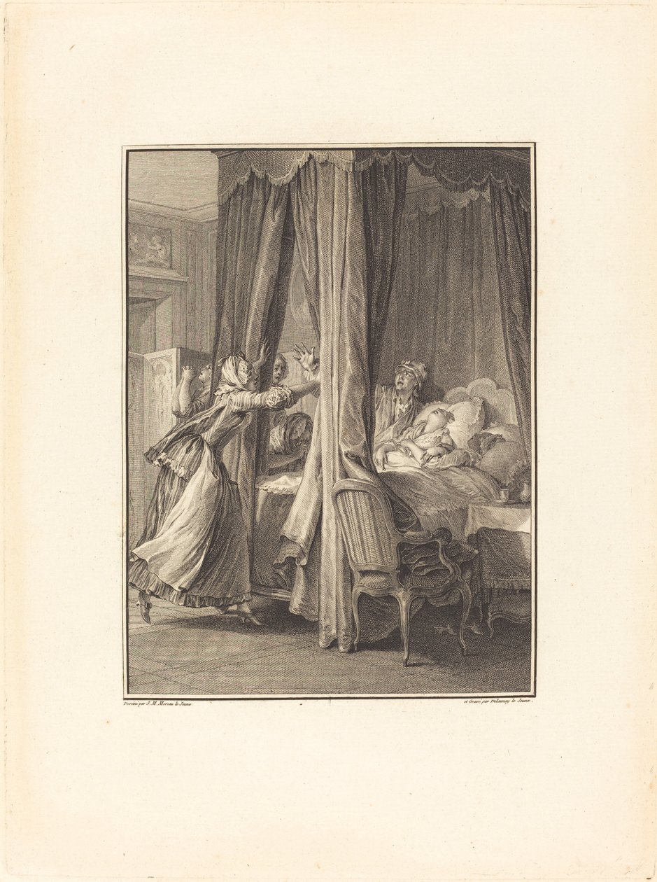 Juliina smrt od Robert Delaunay after Jean Michel Moreau