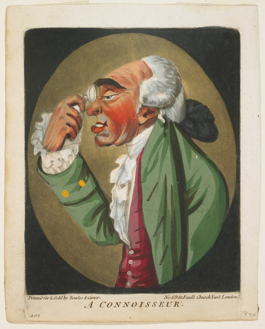 Znalec, z knihy hlav, 1795 od Robert Dighton
