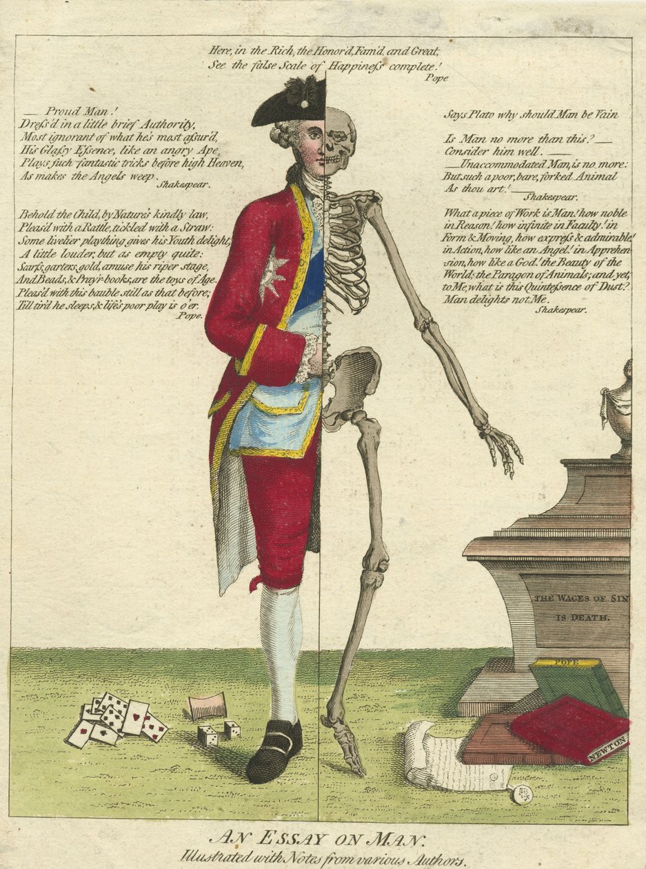 Ilustrace z "Essay on Man" od Robert Dighton