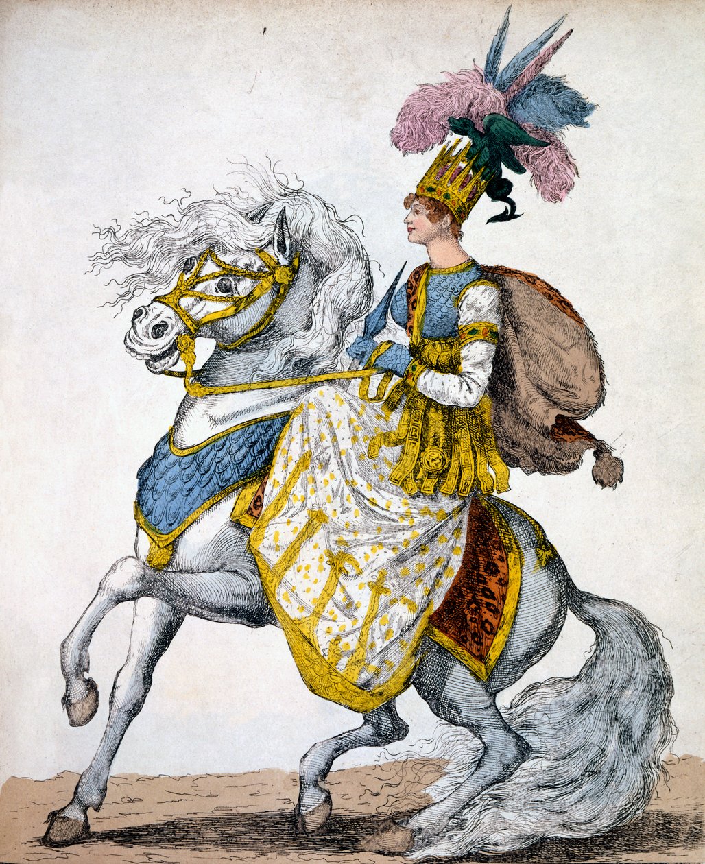 Paní Johnstonová v melodramatu Timour the Tatar, 1811 od Robert Dighton