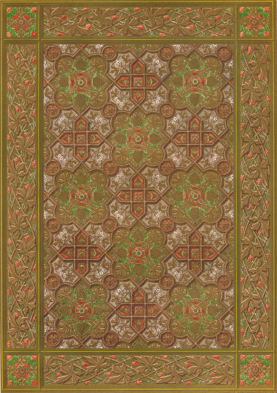 Reliéfní kožený panel od Habenichta, Vídeň, 1863. od Robert Dudley