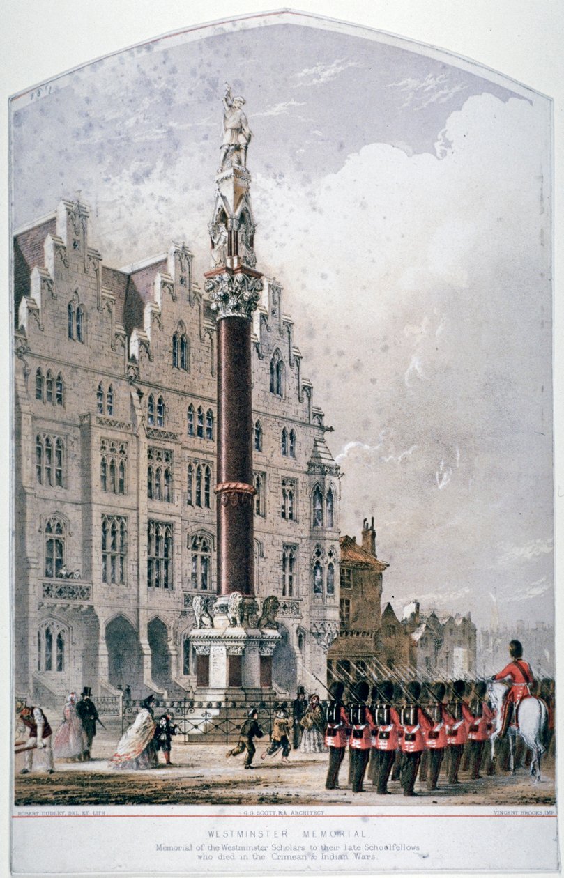 Broad Sanctuary, Westminster, Londýn, c1865 od Robert Dudley