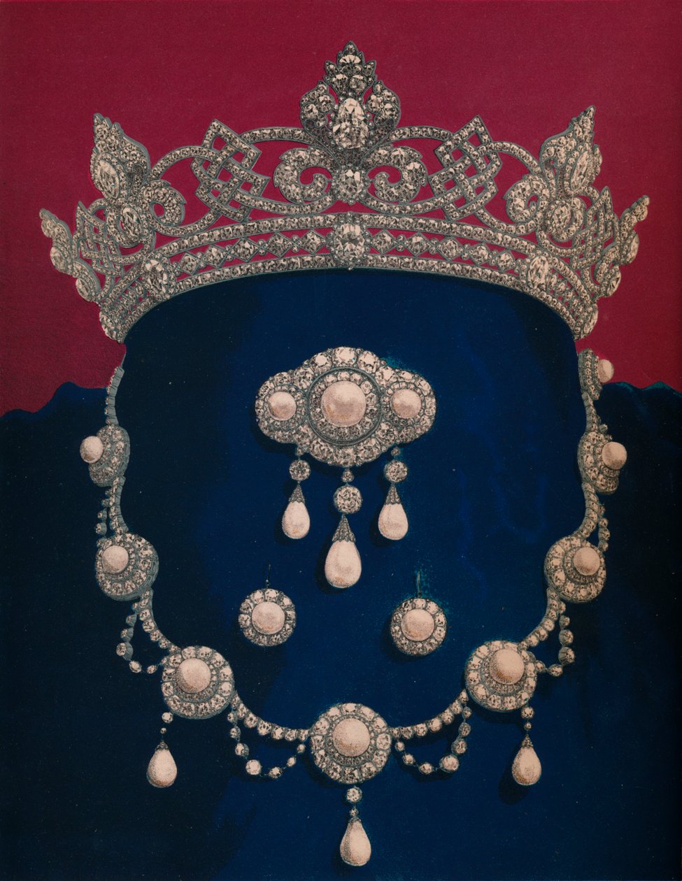Parure of Diamonds and Pearls - The Gift of HRH Prince of Wales, 1863. od Robert Dudley