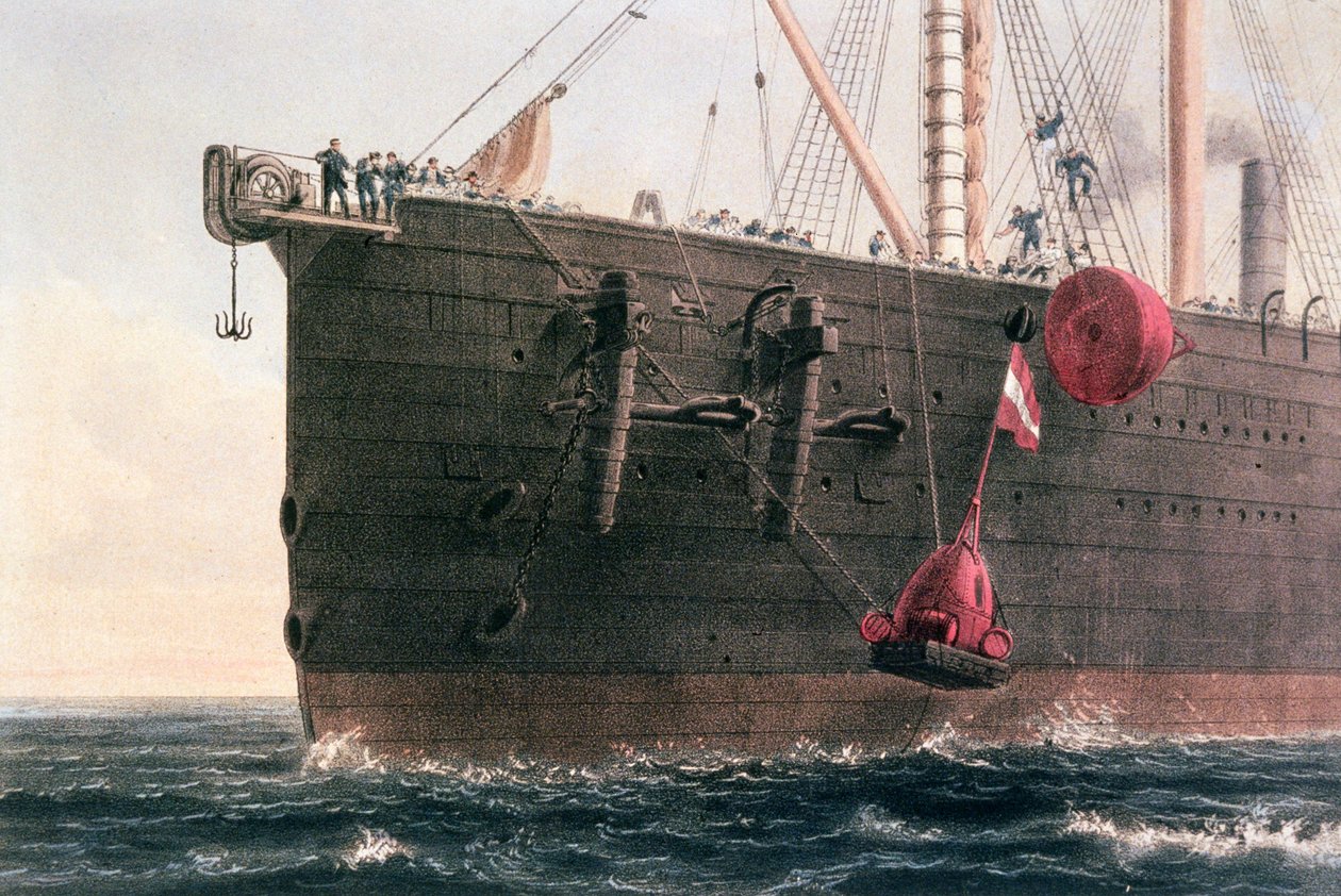 Položení transatlantického telegrafního kabelu, 8. srpna 1866 od Robert Dudley