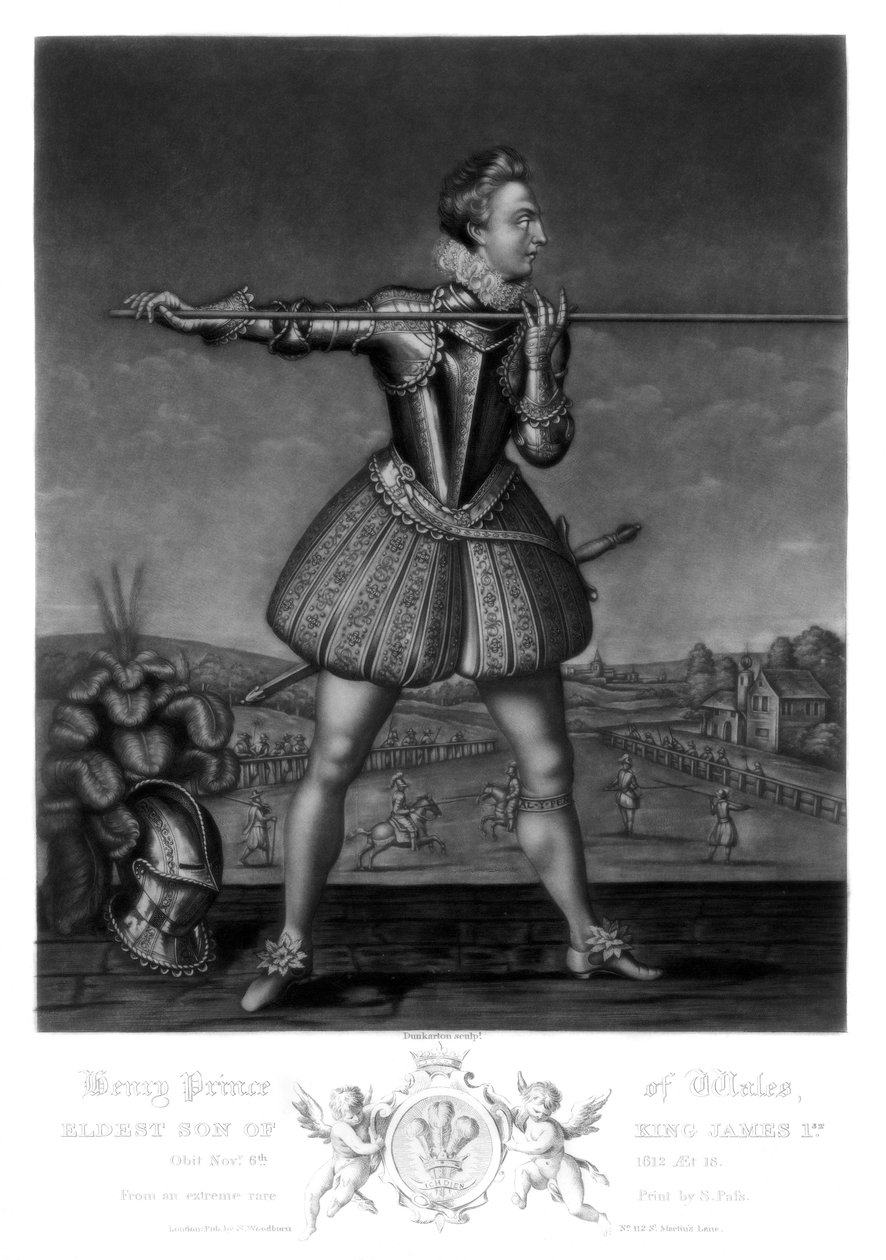 Henry, princ z Walesu, nejstarší syn krále Jakuba I., 1816. od Robert Dunkarton