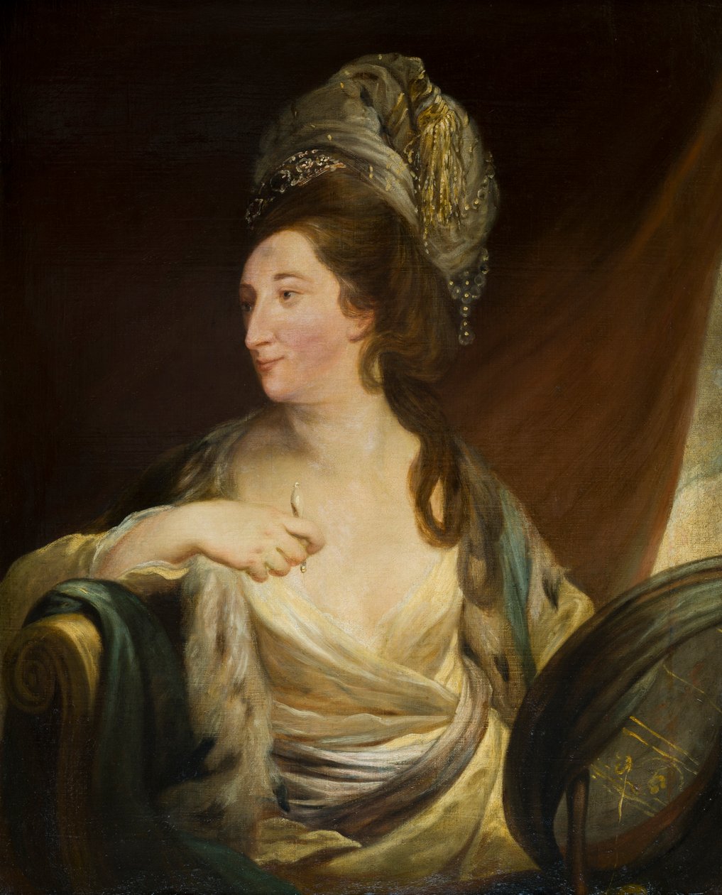 Portrét Elizabeth Simpson, Lady Bridgeman (1735-1806), kolem 1750-88 (olej na plátně) od Robert Edge Pine