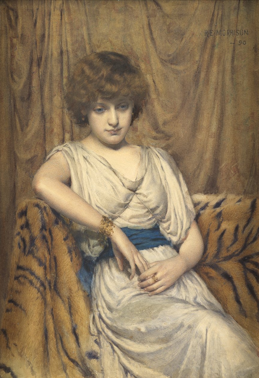 Mladý Řek, 1890 (wc na papíře) od Robert Edward Morrison