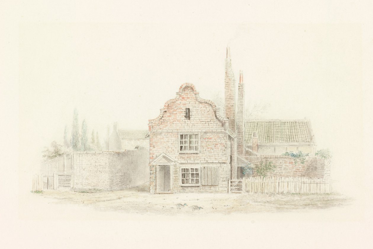 Alžbětinský dům na řece Forth (tužka) od Robert Elliot Bewick