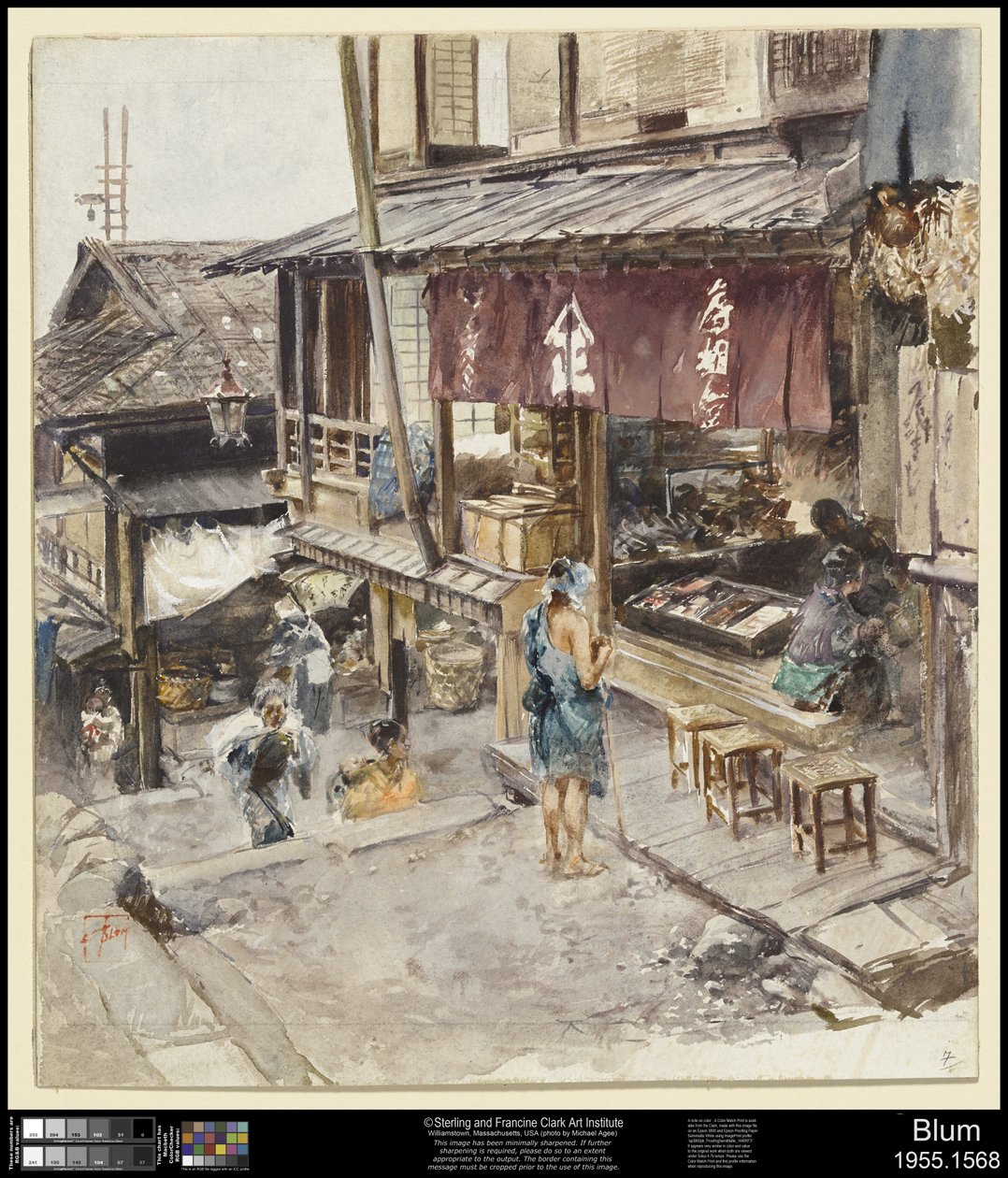 Ulice v Ikao, Japonsko, III od Robert Frederick Blum