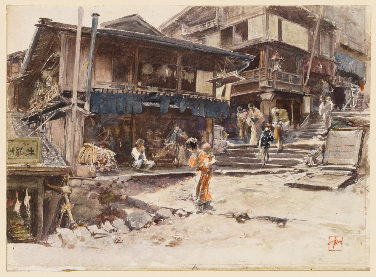 Ulice v Ikao v Japonsku, I od Robert Frederick Blum