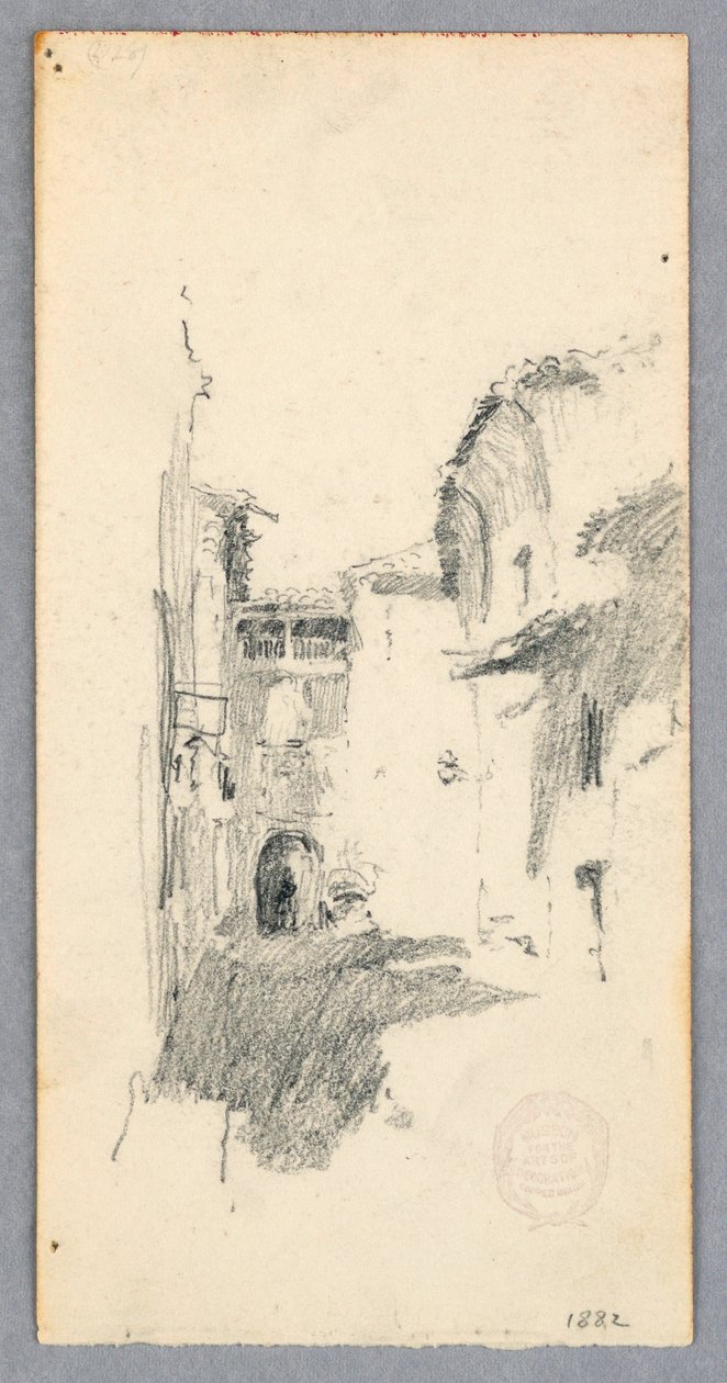 Kresba, pouliční scéna, 1882 od Robert Frederick Blum