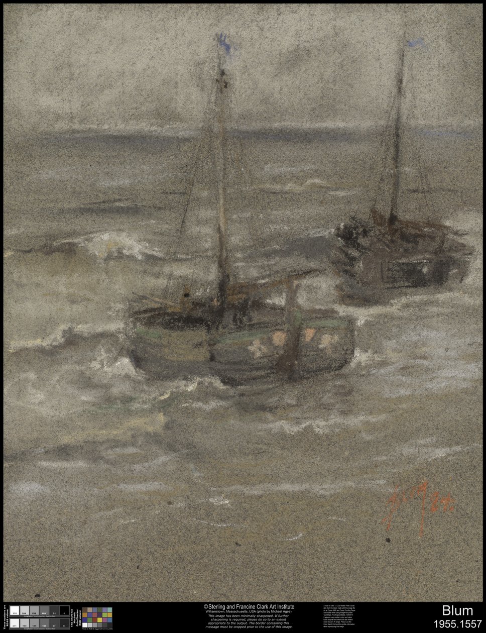 Rybářské lodě v Anchor, 1884 od Robert Frederick Blum