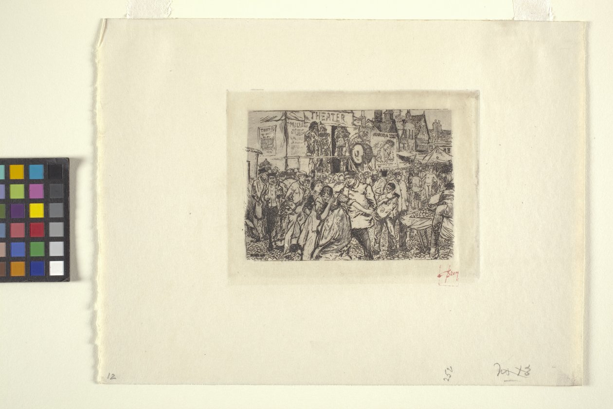 Scéna v cirkusu (inkoust) od Robert Frederick Blum