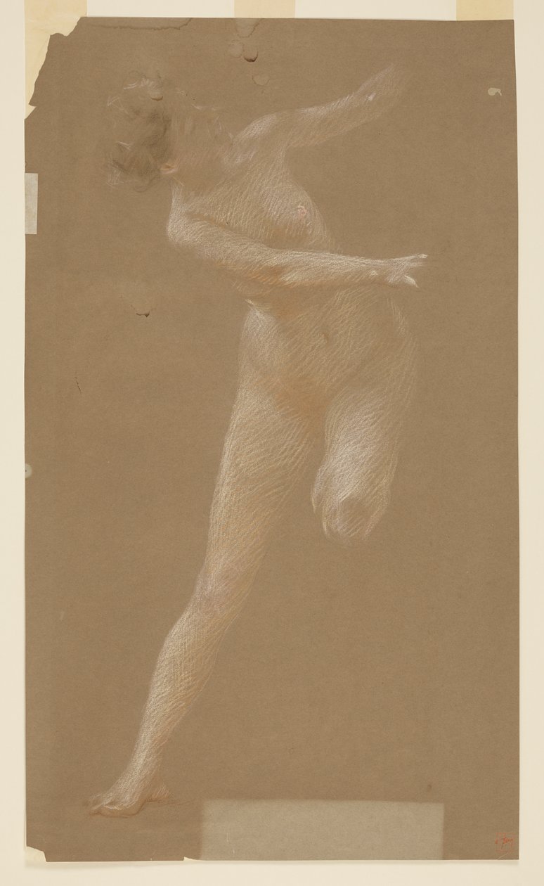 Studie pro levou maenadu, „Vintage Festival“, Mendelssohn Glee Club, New York, NY od Robert Frederick Blum