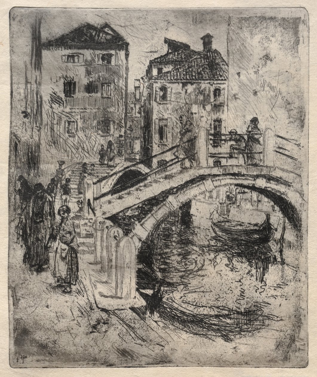 Benátský kanál a mosty, 1886. od Robert Frederick Blum