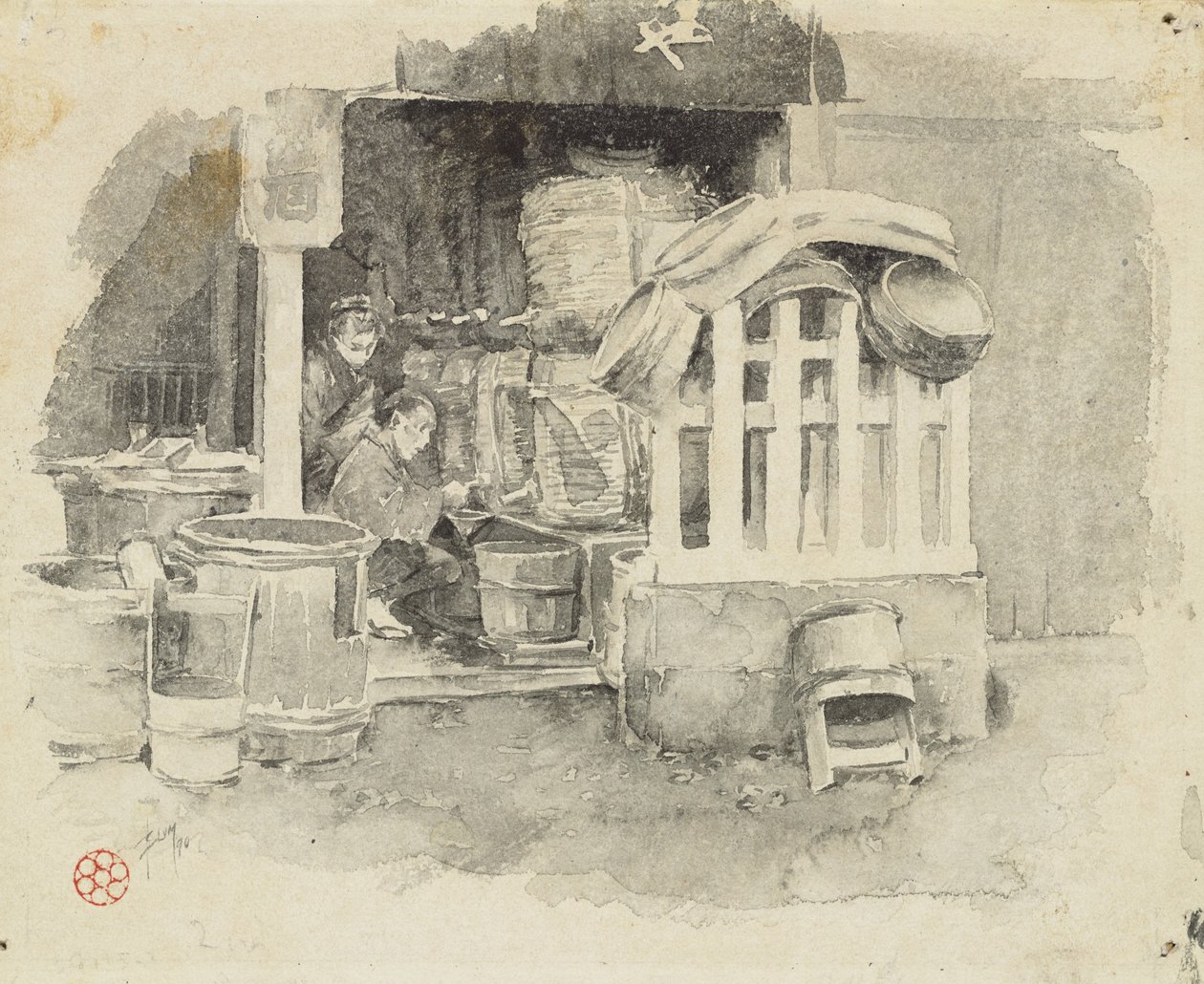 Kde se Sake prodává, 1890 od Robert Frederick Blum