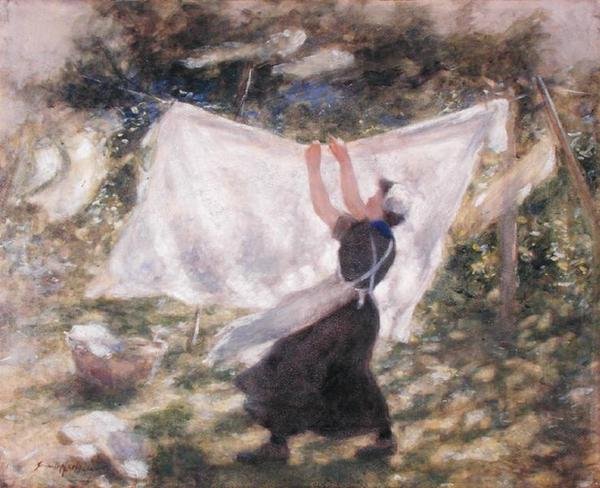 Sunshine and Shadows (akvarel na papíře) od Robert Gemmell Hutchison