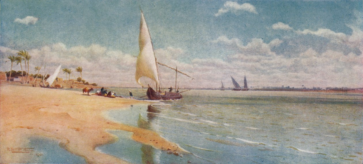 Breezy Day at Ayat, c1880, 1904 od Robert George Talbot Kelly
