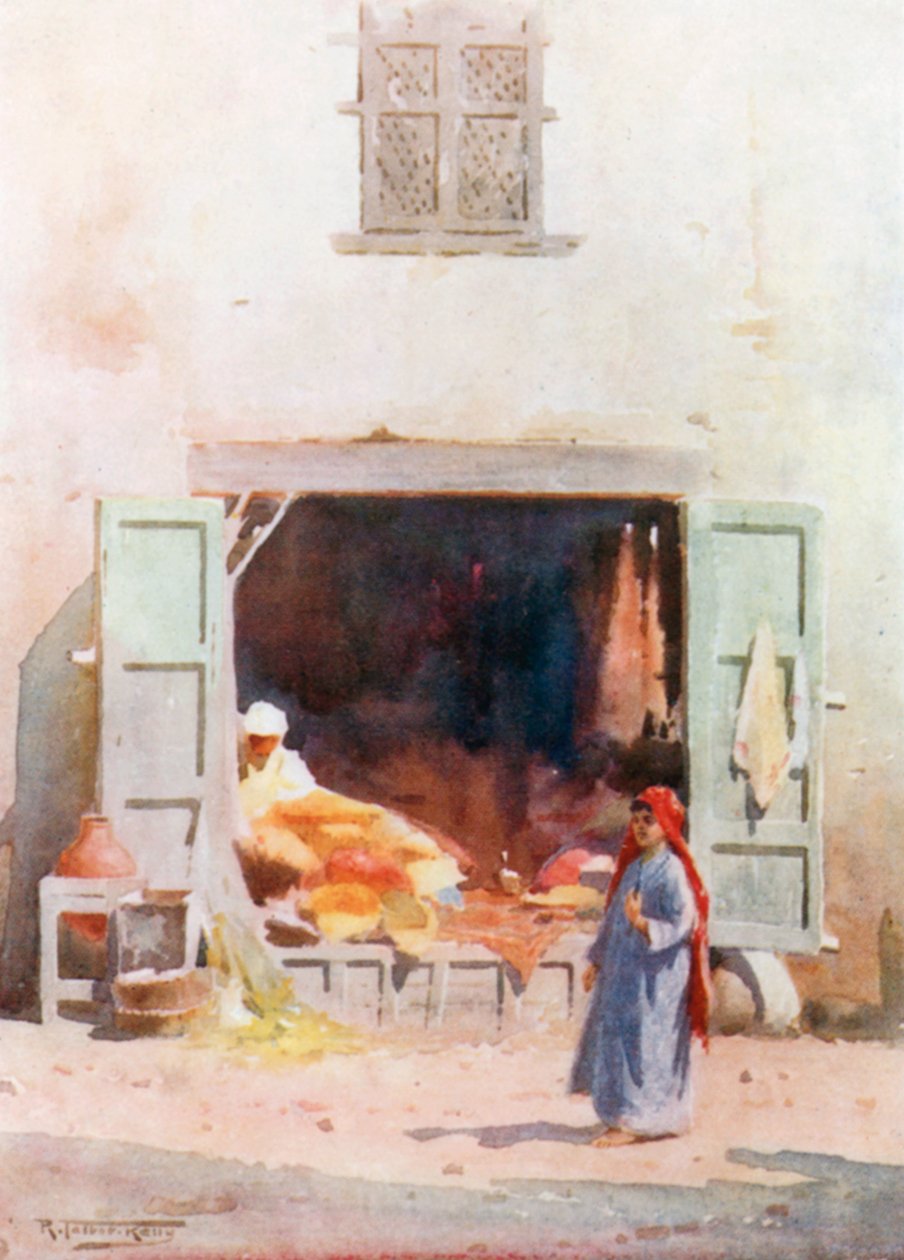 Káhirský obchod (barevná litografie) od Robert George Talbot Kelly