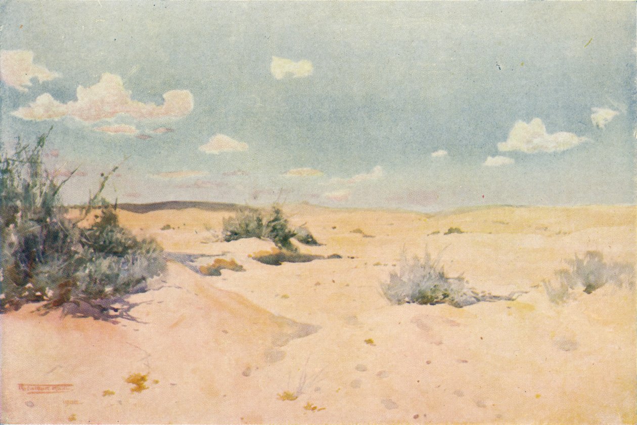 Pouštní studie v Tel-El-Kebir, c1880, 1904 od Robert George Talbot Kelly