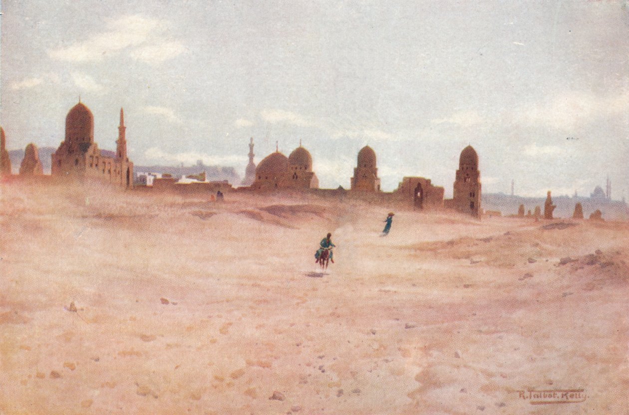 Prašný den u hrobek Khalifů, c1880, 1904 od Robert George Talbot Kelly