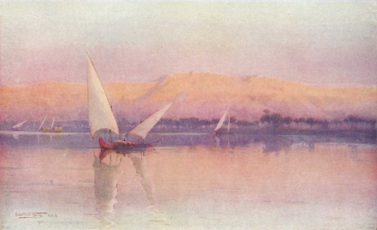 A Nile Afterglow, c1880, 1904 od Robert George Talbot Kelly