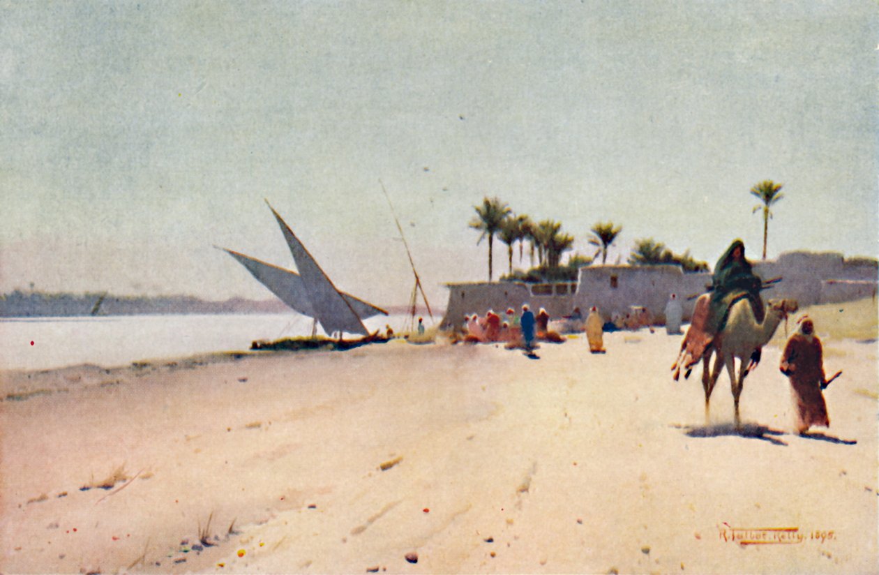 Nile Village, c1880, 1904 od Robert George Talbot Kelly