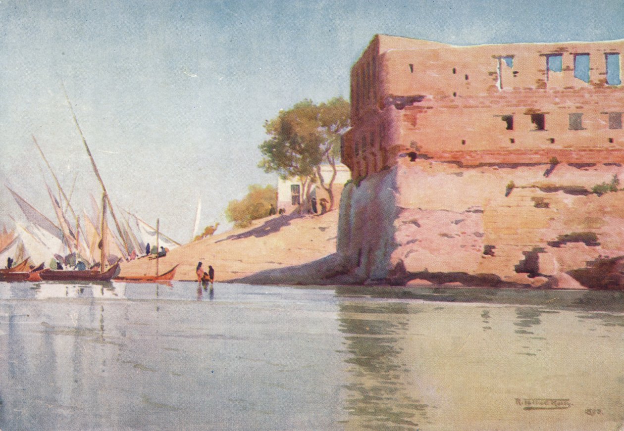 Zničený palác v Mit Gamr, c1880, 1904 od Robert George Talbot Kelly