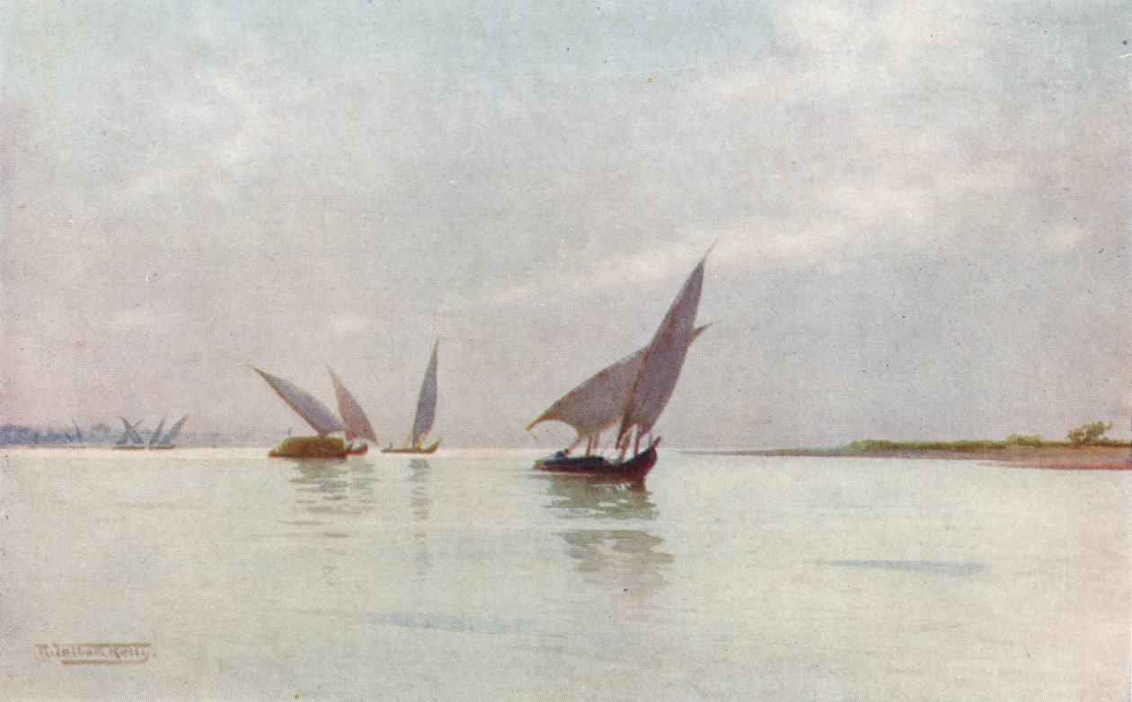 Stříbrný den na Nilu, c1880, 1904 od Robert George Talbot Kelly