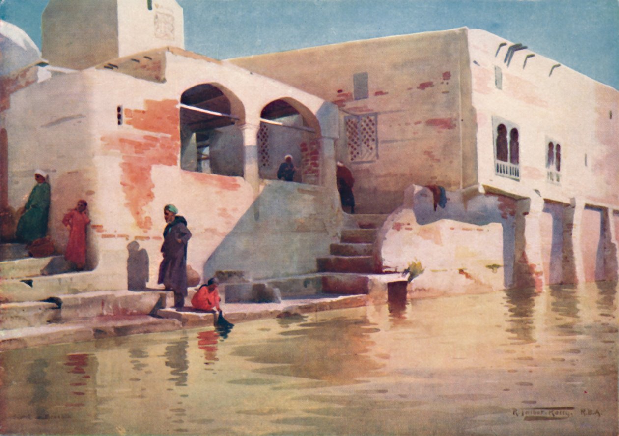 Vodní mešita v Menzale, c1880, 1904 od Robert George Talbot Kelly