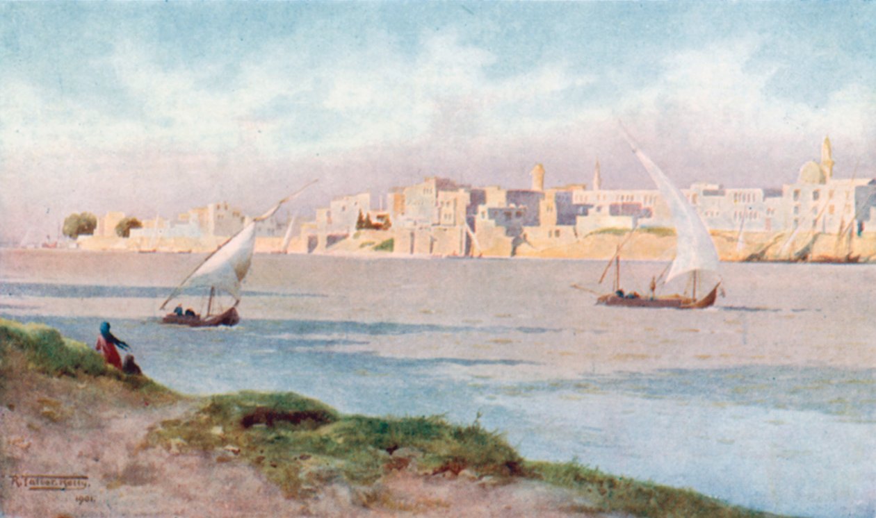 Bulak z Ghezirehu (barevná litografie) od Robert George Talbot Kelly