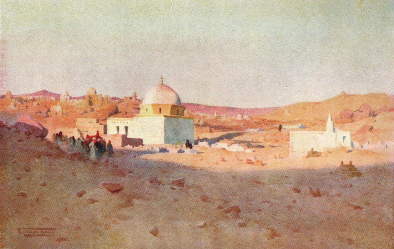 Cufický hřbitov, Assuan, c1880, 1904 od Robert George Talbot Kelly