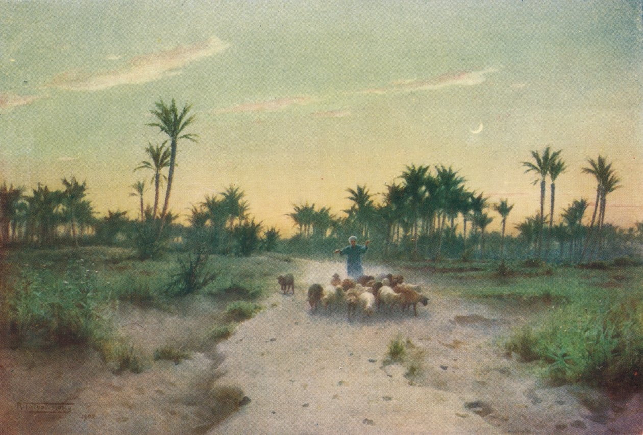 V zemi Gošen - Večer, c1880, 1904 od Robert George Talbot Kelly