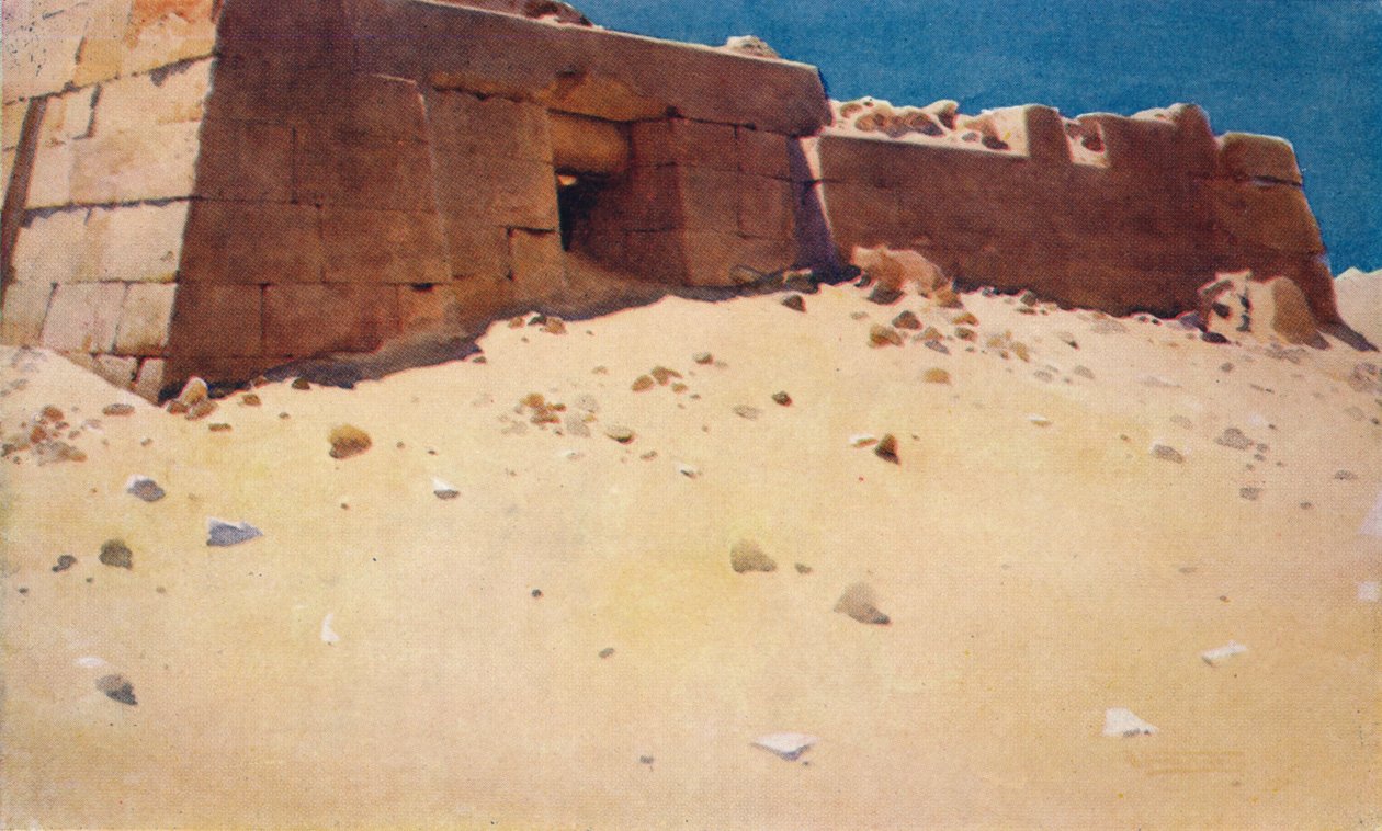 Mastaba pod druhou pyramidou, c1880, 1904 od Robert George Talbot Kelly