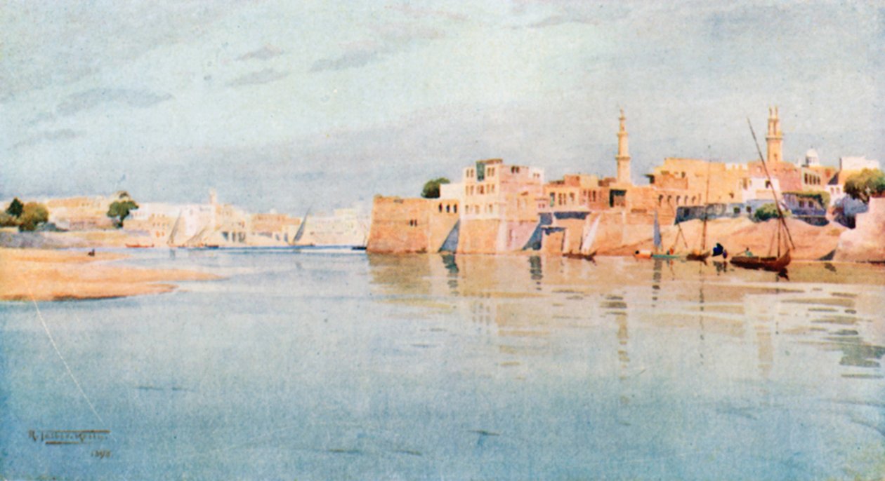 Mit Gamr na dolním Nilu (barevná litografie) od Robert George Talbot Kelly