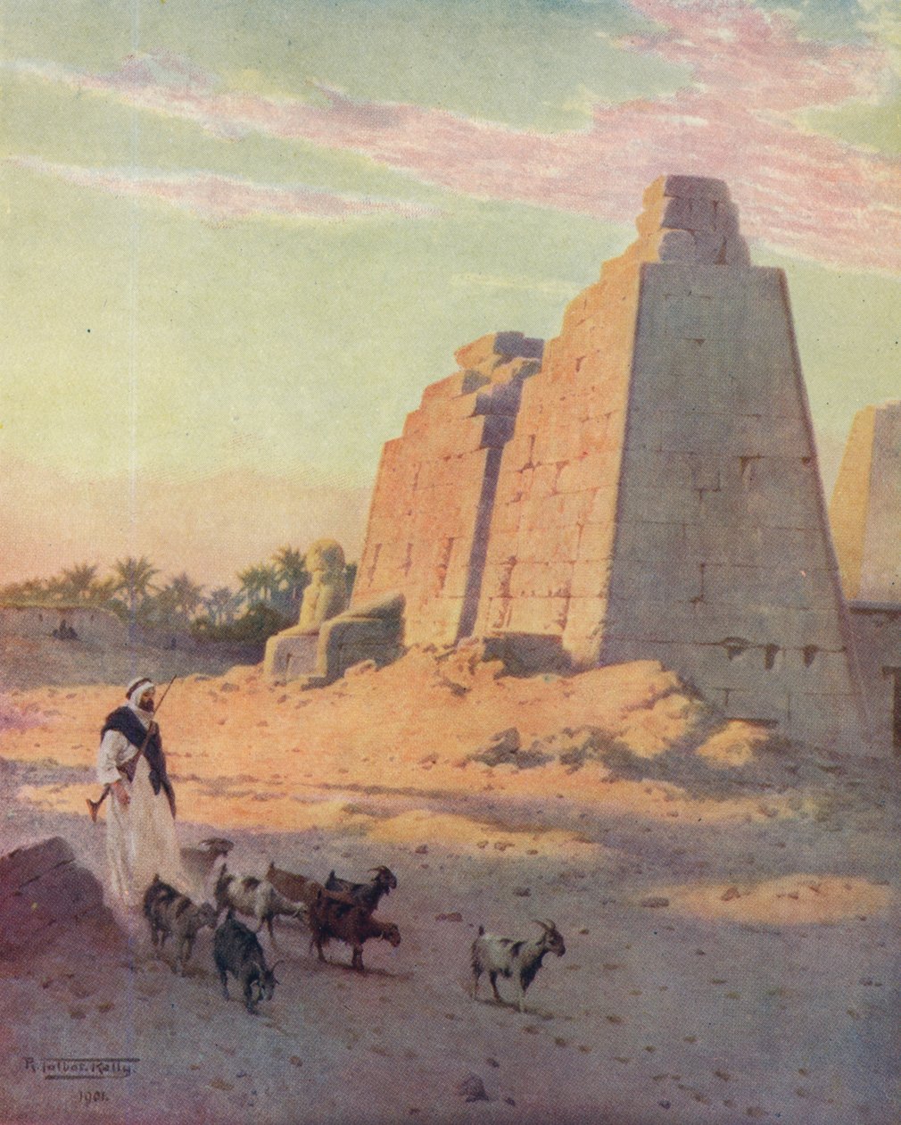 „Pylon v Karnaku“, c1880, 1904 od Robert George Talbot Kelly