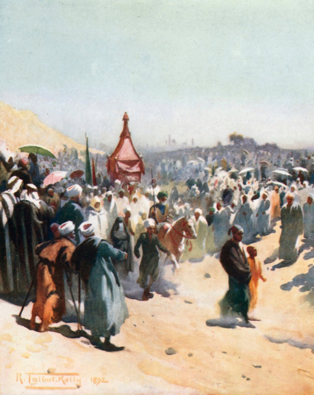 Návrat Mahmala (barevná litografie) od Robert George Talbot Kelly