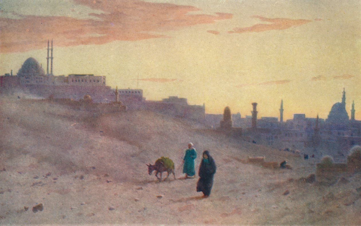 Citadela a Káhira z východu, c1880, 1904 od Robert George Talbot Kelly