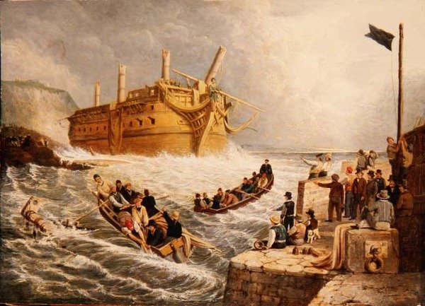 Ztroskotání pod Whitby od Robert Gibb