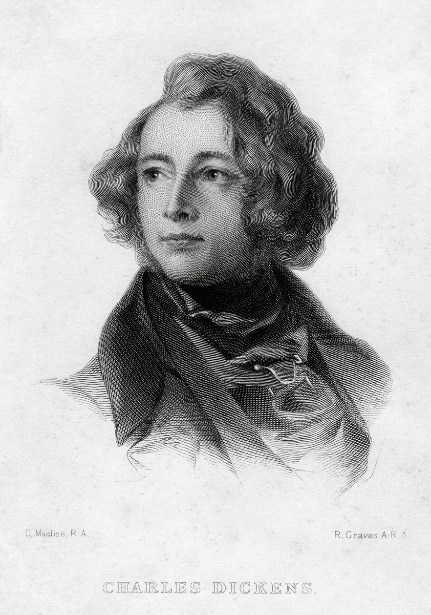 Charles Dickens, anglický spisovatel, c1870 od Robert Graves