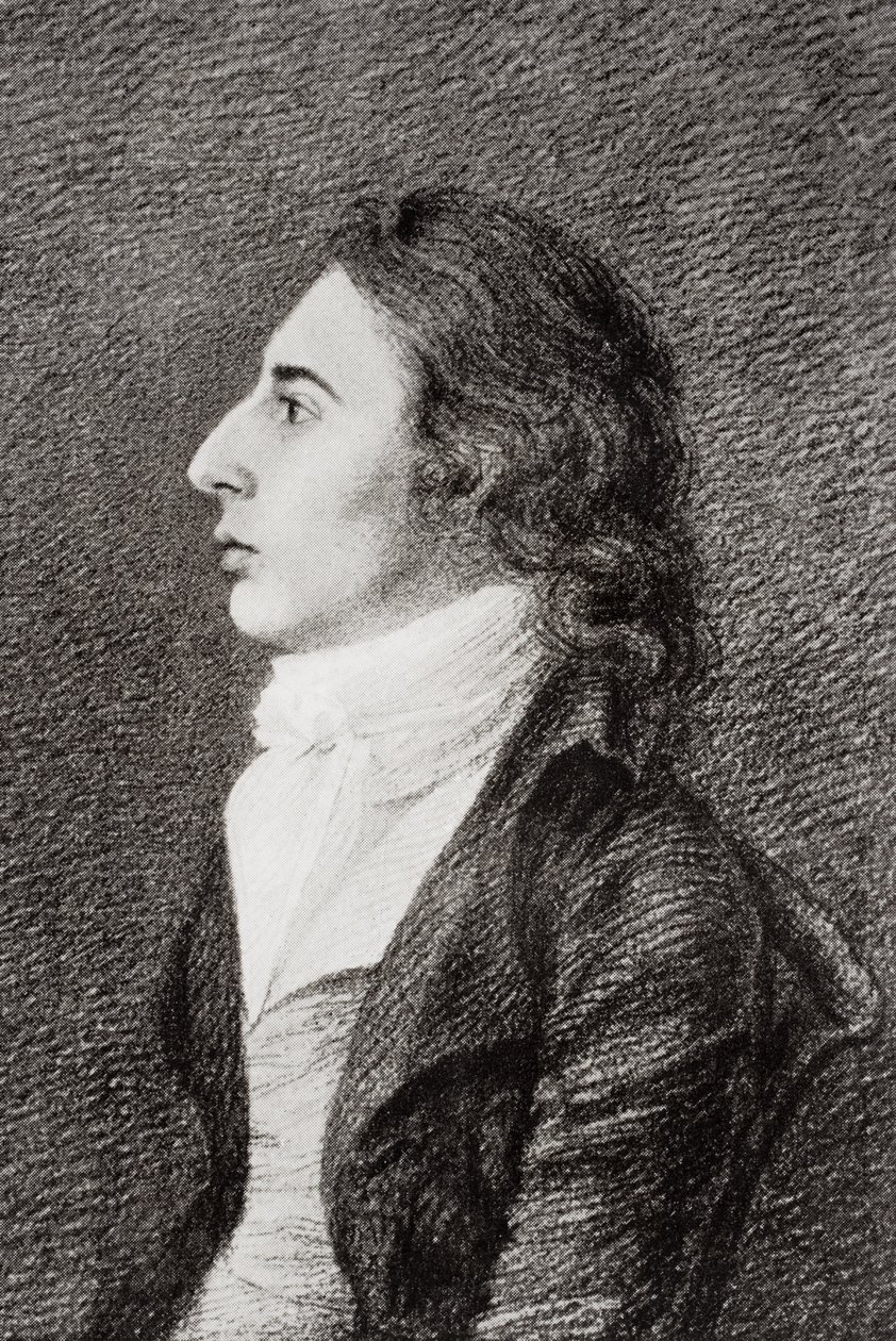 Robert Southey (1774-1843) z „Života Charlese Lamba, svazek I“ od E.V. Lucas, publikoval 1905 od Robert Hancock