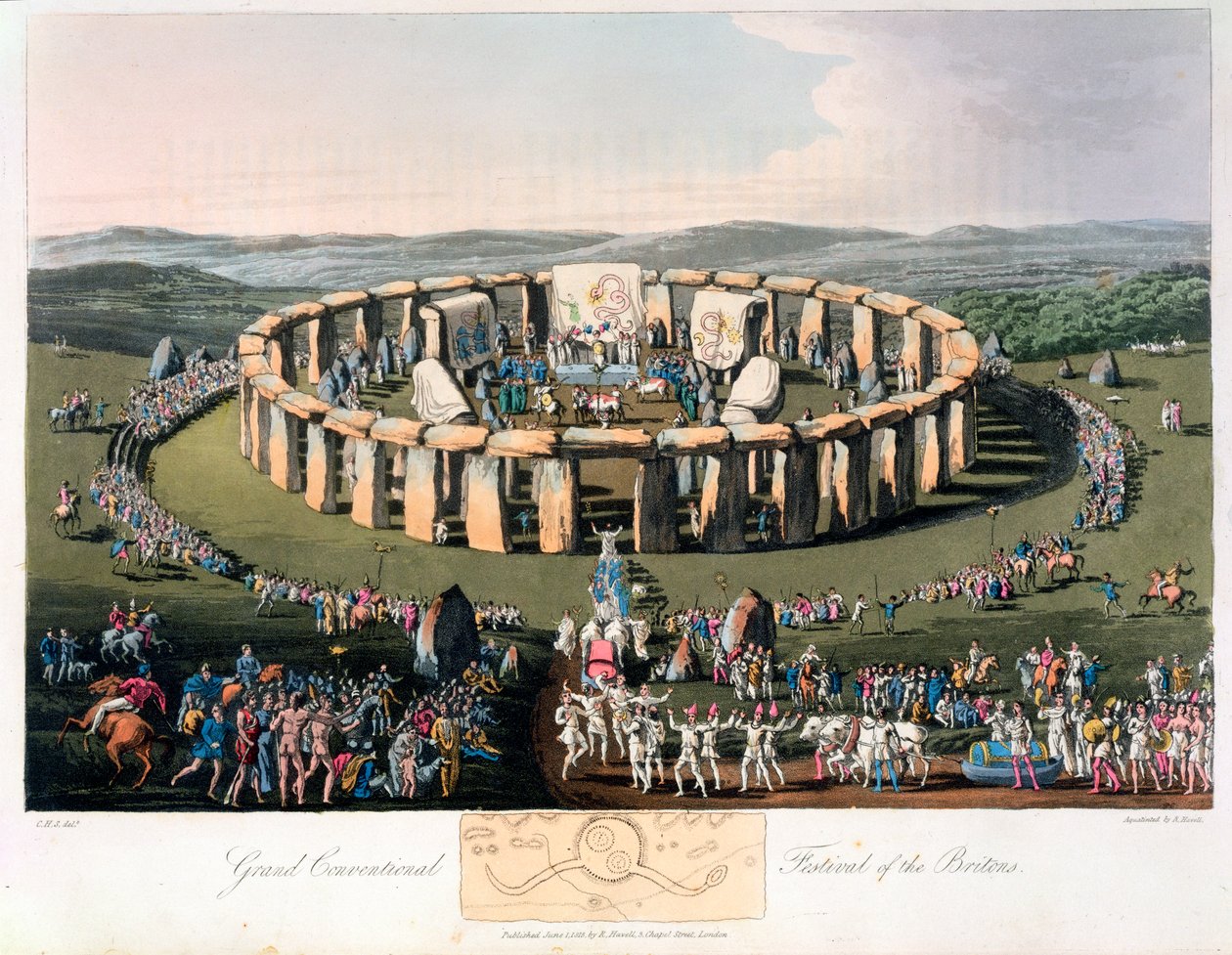 „Velký konvenční festival Britů“, 1815 od Robert Havell