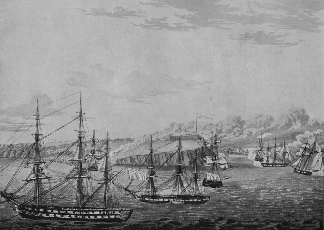 Pád Oswega, c1815 od Robert Havell
