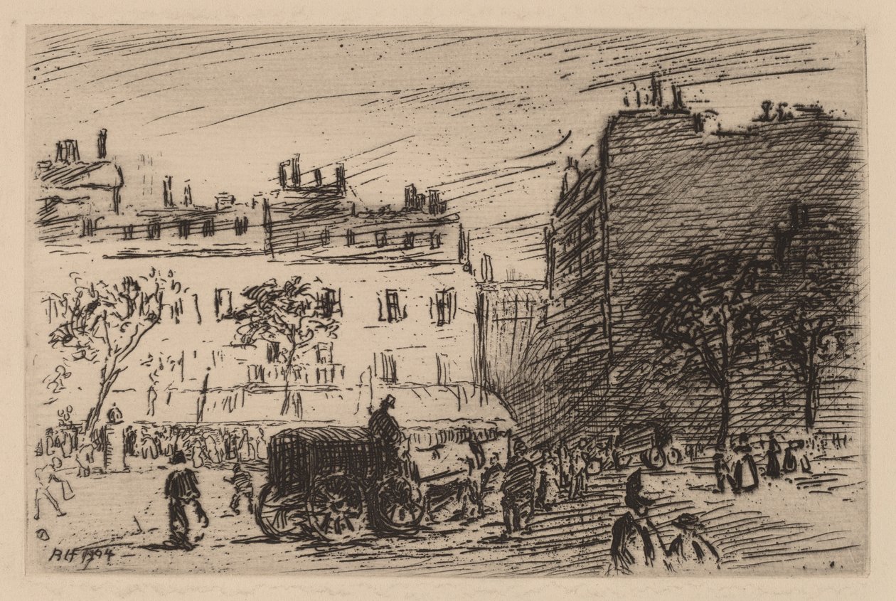 Pařížská pouliční scéna od Robert Henri