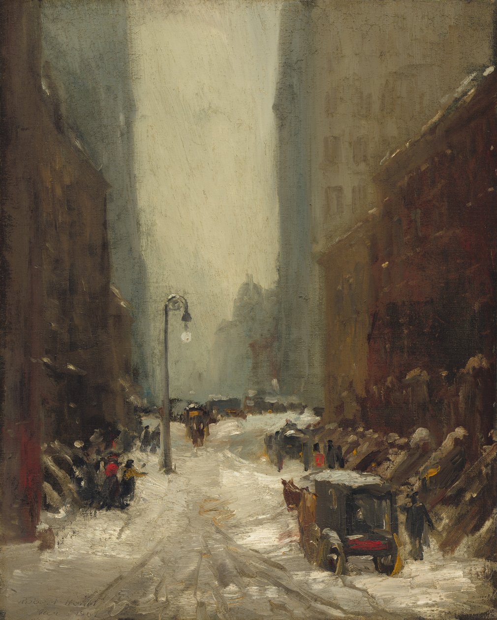 Sníh v New Yorku od Robert Henri
