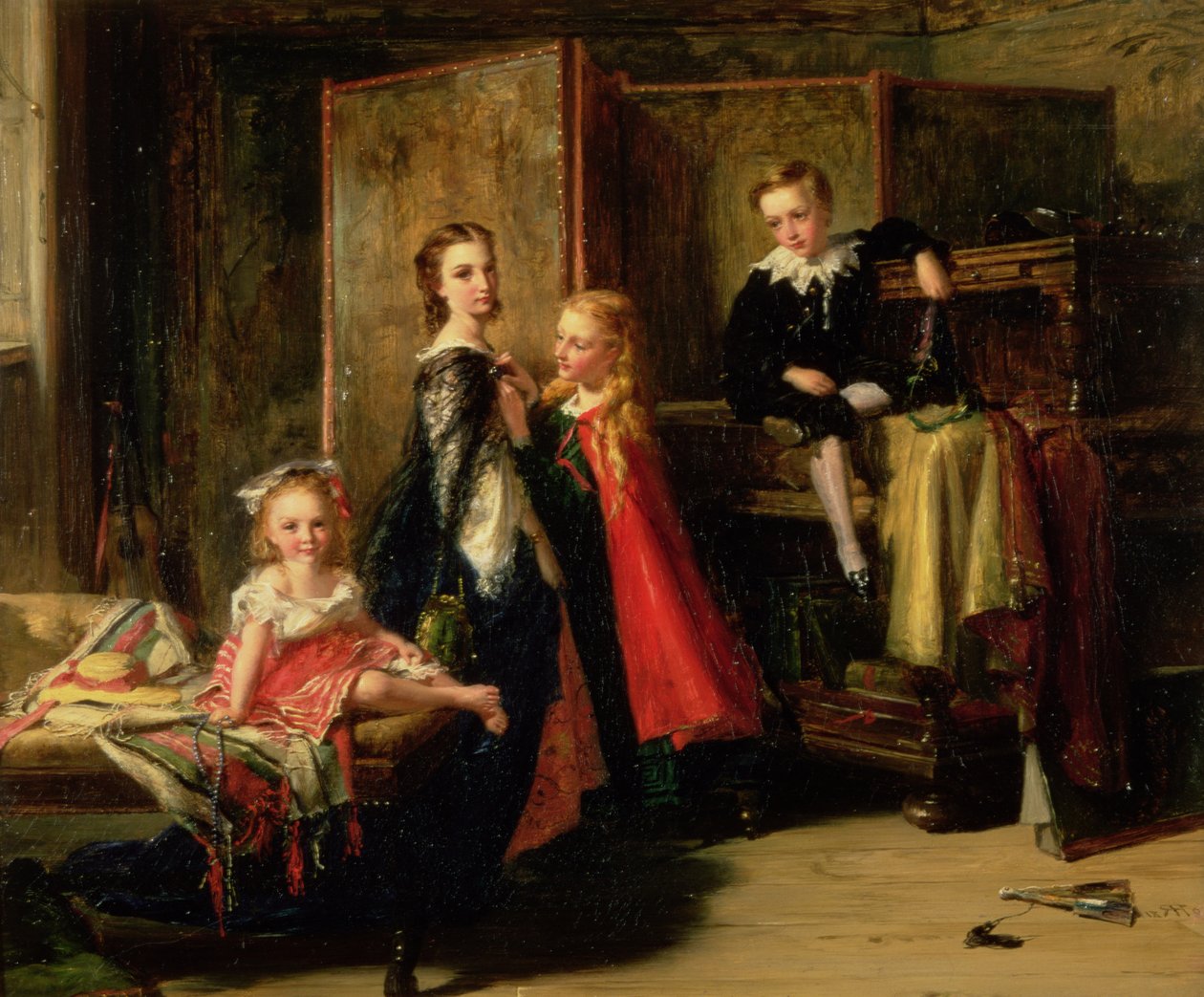 Oblékání pro šarádu: Děti Patricka Allana Frasera, 1886 od Robert Herdman